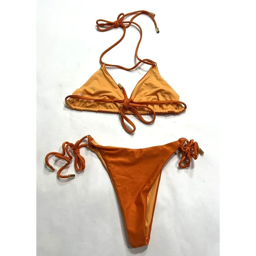 MONDAY Swimwear Hanalei Bikini In Orange